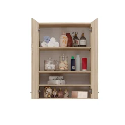 3xE Living Armoire de salle de bain pour machine à laver, 30 x 64 x 90 cm, chêne sonoma