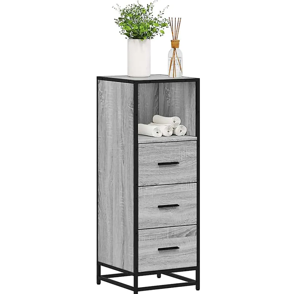 Vidaxl Armoire de salle de bain sonoma gris 35x37,5x100 cm