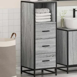 Vidaxl Armoire de salle de bain sonoma gris 35x37,5x100 cm