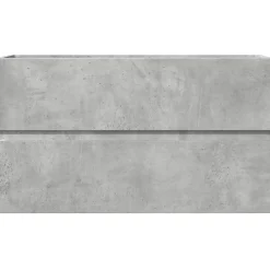 Vidaxl Armoire de salle de bain suspendue gris béton bois d'ingénierie