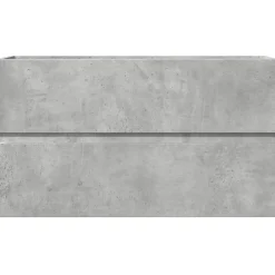 Vidaxl Armoire de salle de bain suspendue gris béton bois d'ingénierie