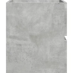 Vidaxl Armoire de salle de bain suspendue gris béton bois d'ingénierie