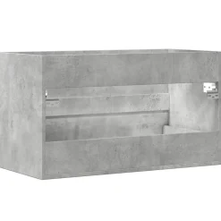 Vidaxl Armoire de salle de bain suspendue gris béton bois d'ingénierie