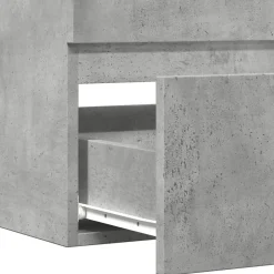 Vidaxl Armoire de salle de bain suspendue gris béton bois d'ingénierie