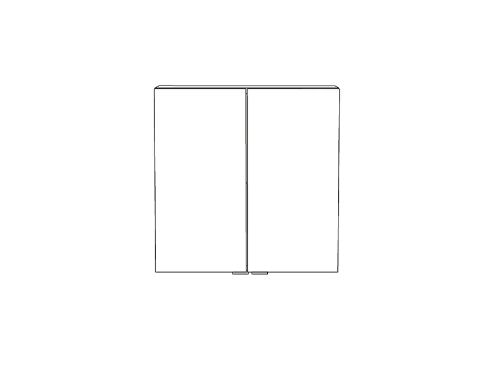 GoodHome Armoire de salle de bains faible profondeur gris brillant l.60 x H.60 x P.15 cm, Imandra