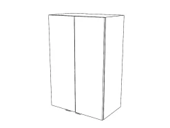 GoodHome Armoire de salle de bains gris brillant l.60 x H.90 x P.36 cm, Imandra