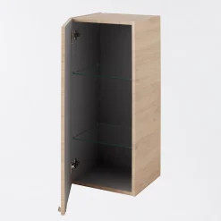 Colonne De Salle De Bains|Meuble De Salle De Bains Faible Profondeur|GoodHome Armoire de salle de bains effet chêne l.40 x H.90 x P.36 cm, Imandra