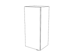 Colonne De Salle De Bains|Meuble De Salle De Bains Faible Profondeur|GoodHome Armoire de salle de bains effet chêne l.40 x H.90 x P.36 cm, Imandra