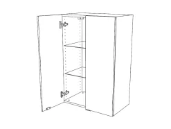 GoodHome Armoire de salle de bains effet chêne l.60 x H.90 x P.36 cm, Imandra