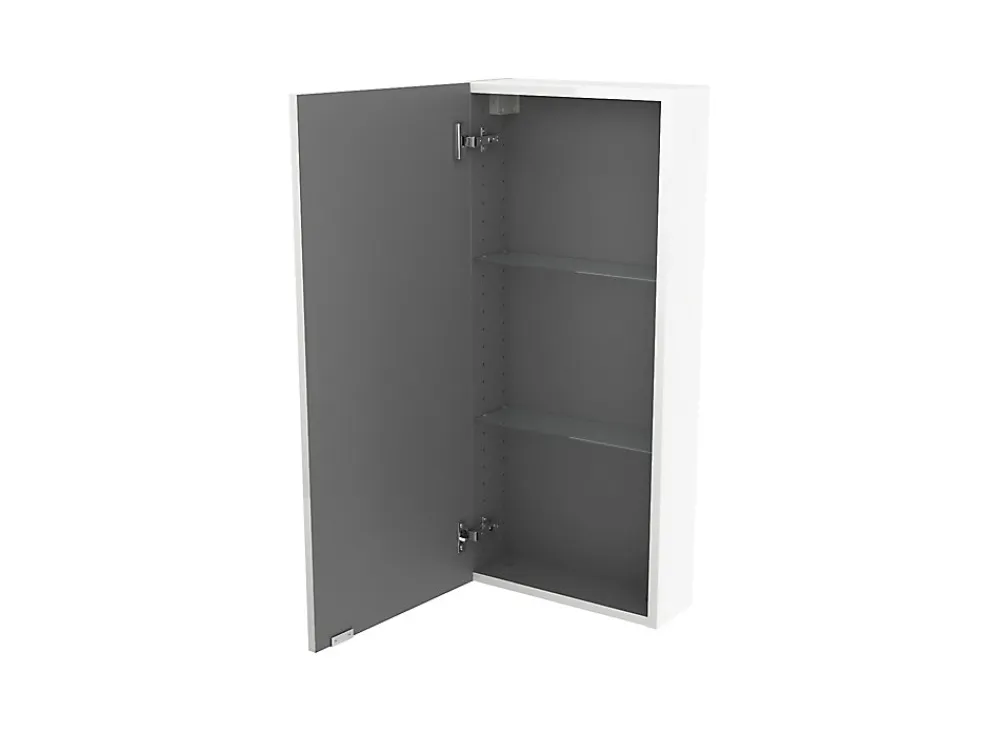 Meuble Wc|Colonne De Salle De Bains|GoodHome Armoire de salle de bains faible profondeur blanc brillant l.40 x H.90 x P.15 cm, Imandra