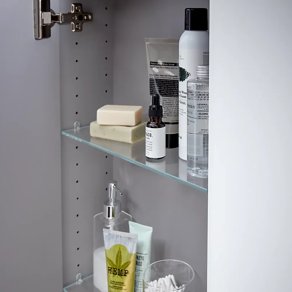 Meuble Wc|Colonne De Salle De Bains|GoodHome Armoire de salle de bains faible profondeur blanc brillant l.40 x H.90 x P.15 cm, Imandra