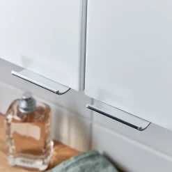 Meuble Wc|Colonne De Salle De Bains|GoodHome Armoire de salle de bains faible profondeur blanc brillant l.40 x H.90 x P.15 cm, Imandra