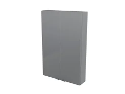 Meuble Wc|Armoire De Salle De Bains|GoodHome Armoire de salle de bains faible profondeur gris brillant l.60 x H.90 x P.15 cm, Imandra
