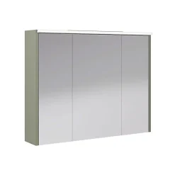 Decotec Armoire de salle de bains éclairante avec miroir Archi fougère mat 90 cm