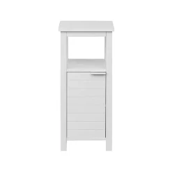 Meuble De Salle De Bains Faible Profondeur|Mobili Rebecca Armoire de Salle de Bains à Portes MDF Blanc Peu Encombrante Rebecca Mobili