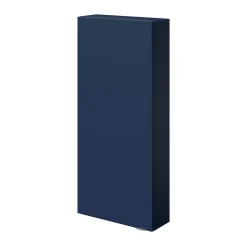 GoodHome Armoire de salle de bains faible profondeur bleu nuit mat l.40 x H.90 x P.15 cm, Imandra