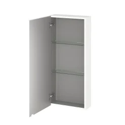 Armoire De Salle De Bains|GoodHome Armoire de salle de bains faible profondeur blanc mat l.40 x H.90 x P.15 cm, Imandra