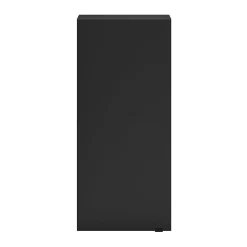 GoodHome Armoire de salle de bains faible profondeur noir mat l.40 x H.90 x P.15 cm, Imandra