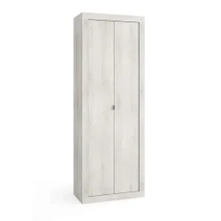 Meublorama Armoire de salle de bains, 2 portes, collection ISORA. Coloris chene gris
