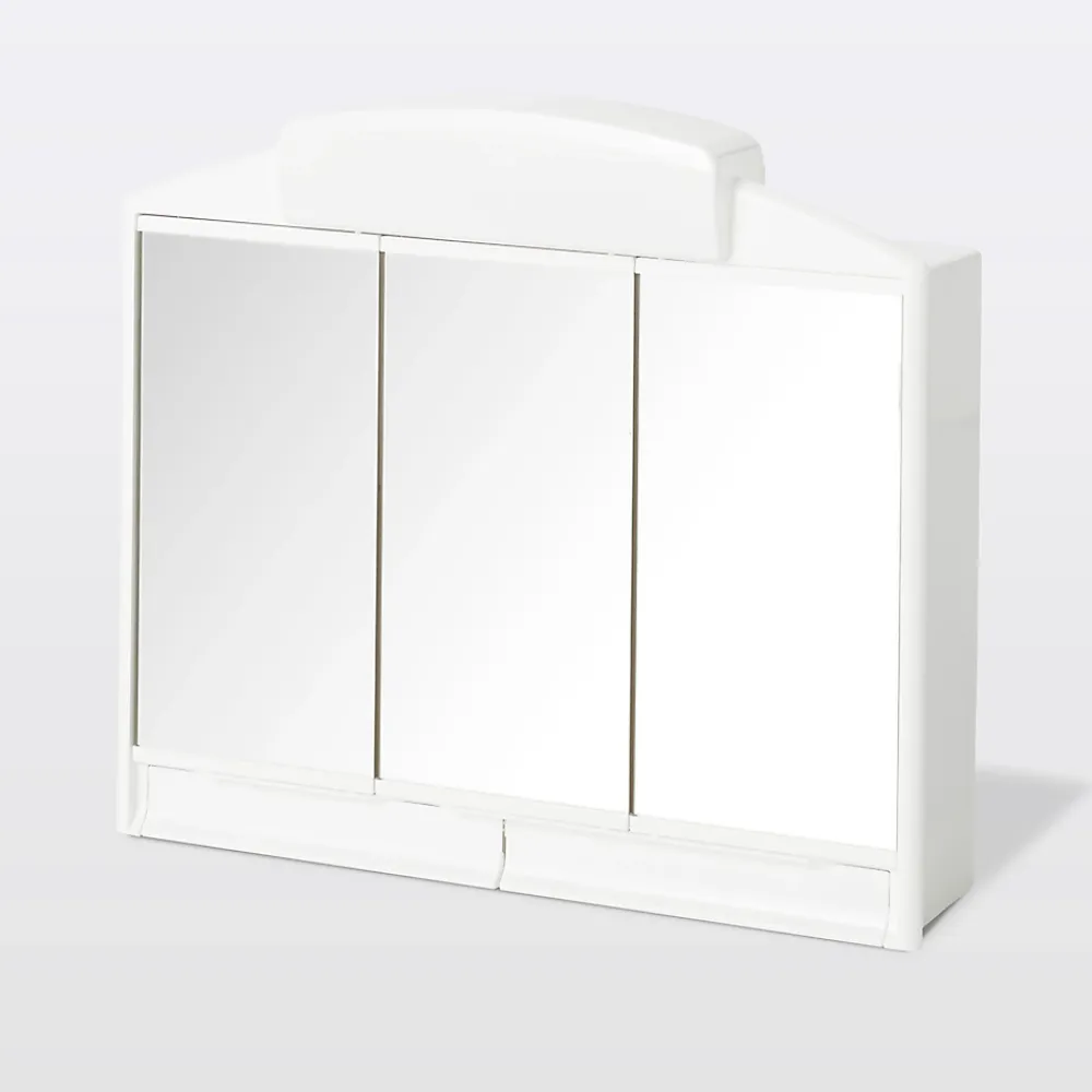 Cooke & Lewis Armoire de salle de bains Toeda miroir éclairant L. 58,6 x H. 51,2 x P. 14,2 cm