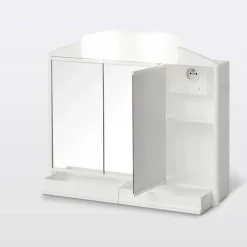 Cooke & Lewis Armoire de salle de bains Toeda miroir éclairant L. 58,6 x H. 51,2 x P. 14,2 cm