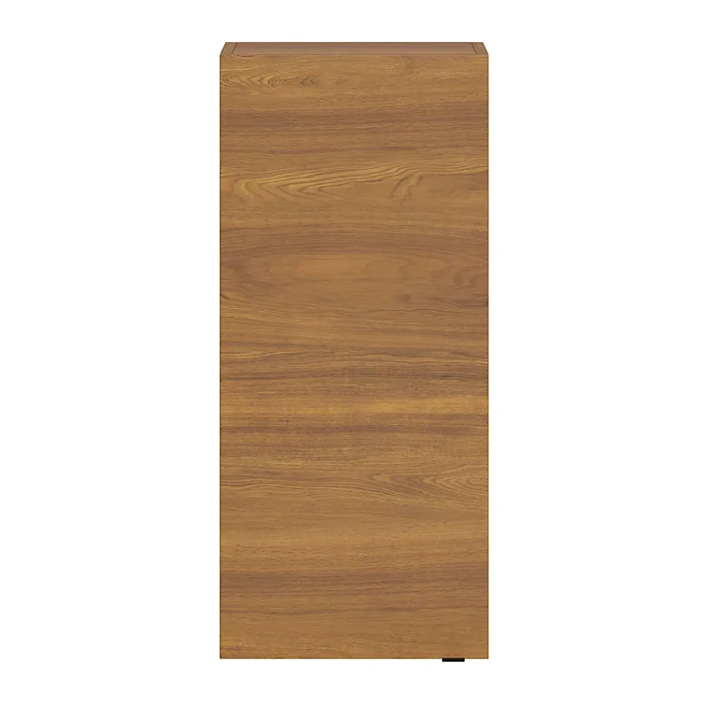 GoodHome Armoire de salle de bains faible profondeur effet noyer l.40 x H.90 x P.15 cm, Imandra
