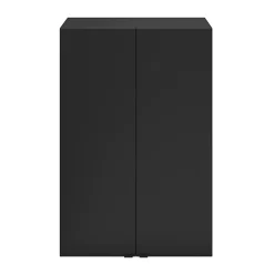 GoodHome Armoire de salle de bains noir mat l.60 x H.90 x P.36 cm, Imandra