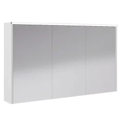 Armoire De Toilette|Decotec Armoire de salle de bains éclairante avec miroir Archi blanc mat 120 cm