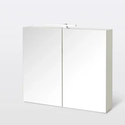 Armoire De Toilette|Cooke & Lewis Armoire de salle de bains Indra miroir éclairant L. 80 x H. 67 x P. 14,6 cm