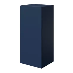 GoodHome Armoire de salle de bains bleu nuit mat l.40 x H.90 x P.36 cm, Imandra