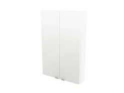 GoodHome Armoire de salle de bains faible profondeur blanc brillant l.60 x H.90 x P.15 cm, Imandra