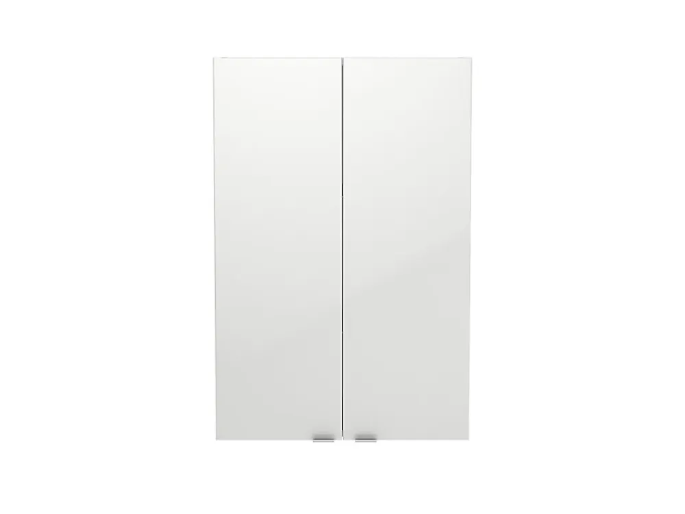 GoodHome Armoire de salle de bains faible profondeur blanc brillant l.60 x H.90 x P.15 cm, Imandra