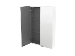 GoodHome Armoire de salle de bains faible profondeur blanc brillant l.60 x H.90 x P.15 cm, Imandra