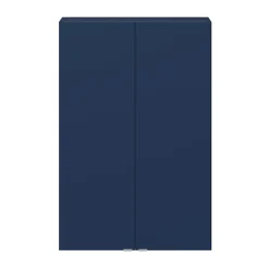 Meuble Wc|GoodHome Armoire de salle de bains faible profondeur bleu nuit mat l.60 x H.90 x P.15 cm, Imandra