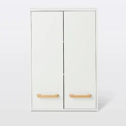 Meuble Wc|Armoire De Salle De Bains|GoodHome Armoire de salle de bains faible profondeur Ladoga blanc L. 60 x H. 90 x P. 15 cm