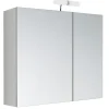 Planète Bain Armoire de toilette 60 cm éclairante Kle'o blanc mat