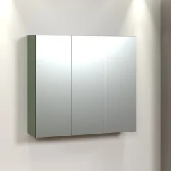 Etagère Salle De Bains|Calicosy Armoire de toilette 3 portes miroir L90 cm - PUREBLISS
