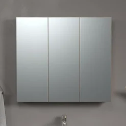 Calicosy Armoire de toilette 3 portes miroir L90 cm - PUREBLISS