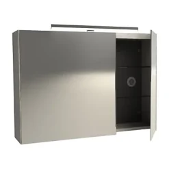 Armoire De Toilette| Armoire de toilette avec miroir effet chêne clair l.90 cm, Calao