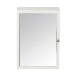 GoodHome Armoire de toilette blanc mat l.50 x H.70 x P.15 cm, Perma