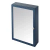 GoodHome Armoire de toilette bleu mat l.50 x H.70 x P.15 cm, Perma