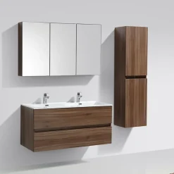 Stano Armoire de toilette bloc-miroir SIENA largeur 120 cm noyer