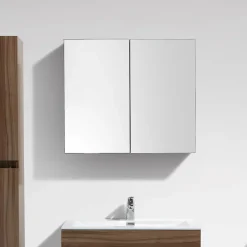 Stano Armoire de toilette bloc-miroir SIENA largeur 80 cm noyer