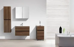 Stano Armoire de toilette bloc-miroir SIENA largeur 80 cm noyer