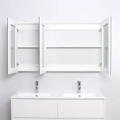 Armoire De Toilette|Stano Armoire de toilette bloc-miroir FORTINA largeur 120 cm blanc