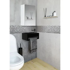 Planète Bain Armoire de toilette éclairante Stella 50 cm 1 porte