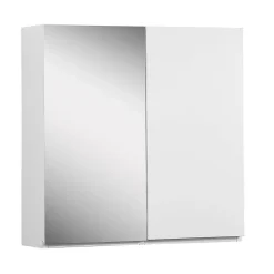 Mob-In Armoire de toilette 60cm double porte WILL blanc porte + miroir