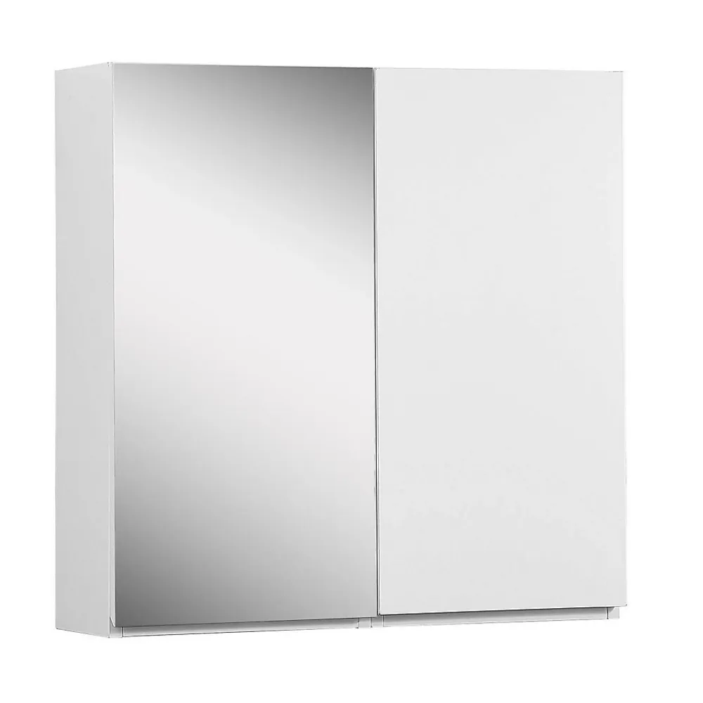 Mob-In Armoire de toilette 60cm double porte WILL blanc porte + miroir