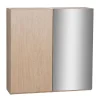 Mob-In Armoire de toilette 60cm double porte WILL décor chêne porte + miroir