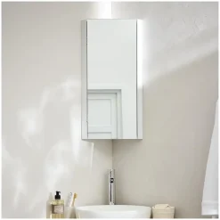 Armoire De Toilette|Meuble De Salle De Bains Faible Profondeur|Mob-In Armoire de toilette d'angle CLEO